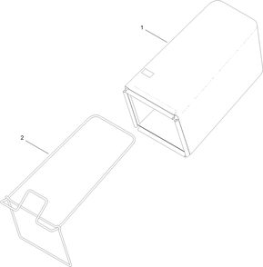 Rear Bag Assembly Diagram and Parts List for 10996 (312000001-312999999)(2012) Lawn Boy Lawn Mower